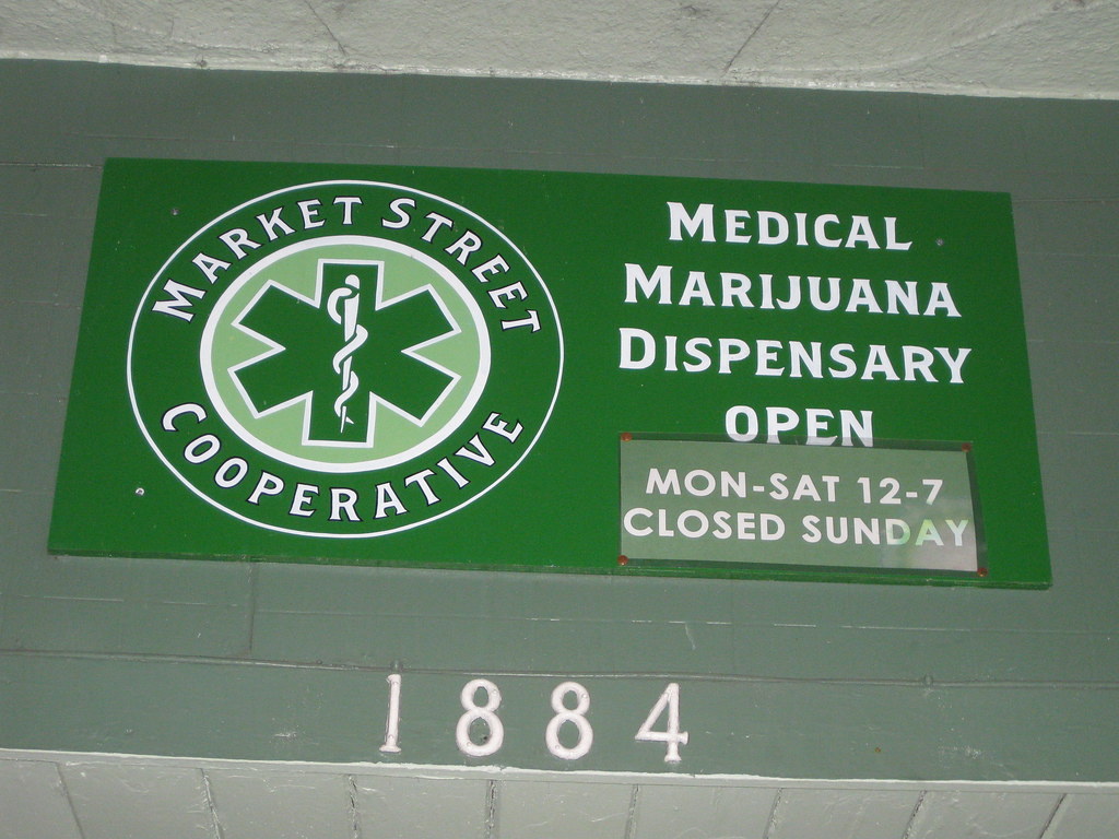 Sign for a medical marijuana dispensary cooperative